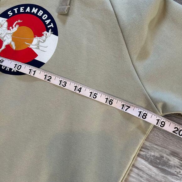 ROVE Steamboat Colorado Hoodie XS Oatmeal Thumb Hole Pullover NWT - Picture 10 of 10